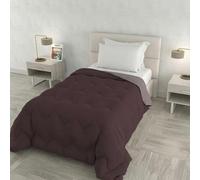 ZOE Winter Quilt Made in Italy Two-Tone Double-Sided Padded Duvet 250 g - Single Bed Quilt 160 x 250 cm - Machine Washable - Wine/Antique Pink