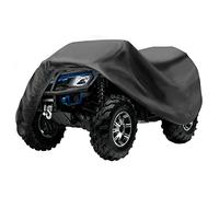 ZOEDO ATV Cover Waterproof, Heavy Duty Windproof Quad Covers, All Weather Protection 4 Wheeler Covers fit for Kawasaki, Honda, Polaris, Yamaha, 86'' (Black, XXL)