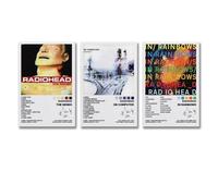 ZOEDXKKFX 3 PCS Radio-head Poster Music Rock Band Album Cover Wall Art Canvas Posters Room Decorative Aesthetic Print Decor 16x24inch(40x60cm)-3pcs Style-2