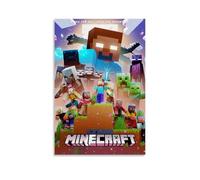 ZOEDXKKFX A Minecraft Poster Movie Game Fantasy Comedy Film Posters for Room Aesthetic Canvas Wall Art Bedroom Decor16x24inch(40x60cm)