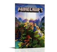 ZOEDXKKFX A Minecraft Poster Movie Game Vintage Fantasy Comedy Film Posters for Room Aesthetic Canvas Wall Art Bedroom Decor12x18inch(30x45cm)