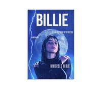 ZOEDXKKFX Billie Poster Eilish Music Singer Vintage Posters for Room Aesthetic Canvas Wall Art Bedroom Decor08x12inch(20x30cm)