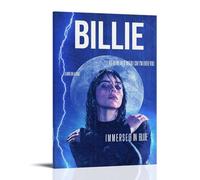 ZOEDXKKFX Billie Poster Eilish Music Singer Vintage Posters for Room Aesthetic Canvas Wall Art Bedroom Decor12x18inch(30x45cm)