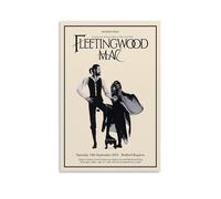 ZOEDXKKFX Fleetwood Poster Mac Music Rock Band Vintage Cover Posters for Room Aesthetic Canvas Wall Art Bedroom Decor24x36inch(60x90cm)