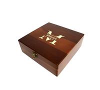 ZOEEDEN Personalised Acacia Wood Gift Box - Engraved Memory & Keepsake Case for Wedding Proposal - Rustic Couple Box for Him & Her