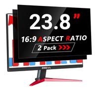 ZOEGAA 2 Pack 23.8 Inch Monitor Privacy Screen Filter For 16:9 Computer,Anti Glare Anti Blue Light Privacy Screen,Compatible With HP/Dell/Acer/Asus/Samsung/Lenovo