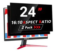 ZOEGAA 2 Pack Computer Privacy Screen 24 Inch 16:10, Removable&Anti Blue Light 24 Inch Privacy Screen for HP Dell Acer Asus Samsung Lenovo
