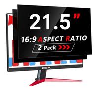 ZOEGAA 2 Pack Computer Privacy Screen Filter 21.5 Inch 16:9, Removable&Anti Blue Light Privacy Screen 21.5 Inch Monitor for HP Dell Acer Asus Samsung Lenovo