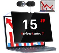 ZOEGAA Magnetic Microsoft Surface Laptop 7 15 Inch(2024) Privacy Screen,Removable Touchable Screen Filter,Anti-Blue Light Anti-Scratch Surface Laptop 7 Privacy Screen