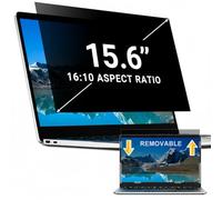 ZOEGAA Mount Laptop Privacy Screen,Anti Glare Anti Blue Light Anti Spy Privacy Filter, Removable Clip-on & Permanent 2 Ways Shield,Compatible with HP/Dell/Lenovo/ThinkPad/Asus/Acer (15.6 inch 16:10)