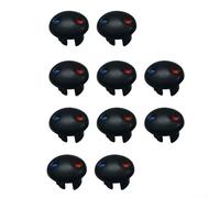 Zoegneer 10PCS Faucet Indicators Handle Hot And Cold Water Signs Switch Red And Blue Label Decorative Cover Signs(Black)