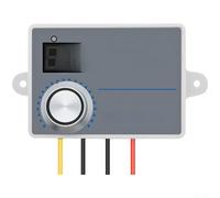 Zoegneer 220V AC Digital Display Speed Controller Single Phase Motor Fan Dimmer Stepless Speed Regulation 0 to 100 Percent Encoder Control For Fans Heaters Lights Compact Metal Co