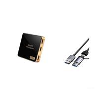 Zoegneer 4K 60Hz Video Capture Card for Switch and with Loop Out Function ABS Material Compact Design for Game Streaming Black(4K)