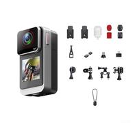 Zoegneer 4K Action Camera Waterproof 3860x2140 30fps with 1.3 Inch Screen and 120 Degree Wide Angle Lens Portable Thumb Size DV for Cycling Vlogging Pets Helmet Mount Support Up t