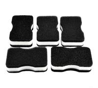 Zoegneer 5Pcs Sponge Rub, Sponge Cleaning Brushes, Sponge Foam Cleaning for PADS For Kitchen Bathroom Wall Cleaner Black