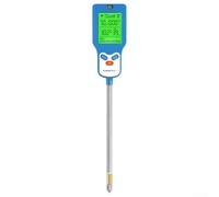 Zoegneer 6 in 1 Digital Soil PH Meter with Moisture Fertility Temperature Humidity and Light Tester for Accurate Plant Care High Sensitivity Probe and Rotatable Design Backlit Dis