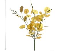 Zoegneer Artificial Eucalyptus Stems 49cm Plastic Faux Branches for Wedding Decor Home Floral Arrangement Party Table Centerpiece Photography Backdrop Greenery in Frost White Grap(C)