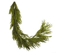 Zoegneer Artificial Pine Christmas Garland 8.9ft Dense Green Spruce Xmas Decoration for Indoor Outdoor Home Stairs Fireplace Holiday Party Decor(1.8M/6ft)
