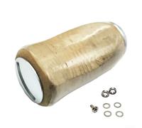 Zoegneer Baitcasting Reel With Solid Wooden Fishing Reel Knob Cork For For DAIWA For TATULA And Related Series Featuring Aluminum Alloy Nut And Resistance(1pc silver)