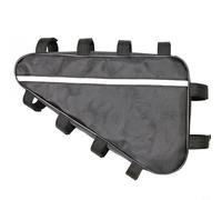 Zoegneer Black Triangle Bag for Electric Mountain Bike and Oxford Cloth Case Large for Modification Bag(35 * 30 * 20cm)