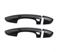 Zoegneer Carbon Fiber Print 2PCS Exterior Door Handle Covers for Mustang 2015 2022 Left and Right Side