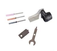 Zoegneer Chainsaw Sharpening Attachment Kit Metal Electric Grinding Accessory with Angle Guide for Outdoor Gardening Tools Precise Chain Saw Maintenance 6.2 cm