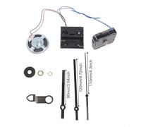 Zoegneer Clock Movement Repair Kit with Hands for Horn 13mm and 17mm Shaft Length Plastic Replacement Parts for Home Decor Westminster Chime Music Mechanism Black(17mm black)