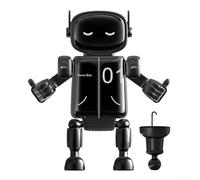 Zoegneer Cute For Cartoon Robot Design Vehicle Cellphone Holder that Offers Reliable Stability Using Advanced Gravity Technology (Black)
