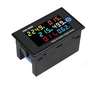 Zoegneer D85-2058 Digital Voltmeter Ammeter Single Phase AC Power Factor Monitor 6 In 1 LCD Display Voltage Current Active Power Frequency Energy Meter For Industry Automation Equ(AC200-450V)