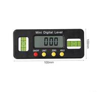 Zoegneer Digital Level Electronic Angle Meter with Base Protractor, 100mm 150mm 200mm Measuring Range 4×90° on Four Sides, Bar Inclinometer with 4 Units Degree Percent Slope mm/m(100mm)