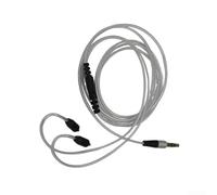 Zoegneer DIY MMCX Headphone Cable 120cm Oxygen Copper For Shure SE215 SE315 SE425 SE535 SE846 and UE900 with 3.5mm Jack for Portable Audio Devices Titanium Grey(Silver)
