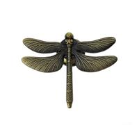 Zoegneer Dragonfly Single Hole Handle Zinc Alloy Door Knobs Children Room Cabinets Handle, Gold/Silver/Ancient Bronze Colors(Ancient Bronze)