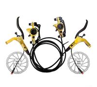 Zoegneer EBike Disc Brake Set Electric Bicycle Power-off Hydraulic Disc Brake Kit Left Rear And Right Front Pair Of Discs(Golden)