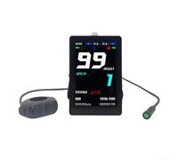 Zoegneer Electric Bicycle Display for Bafang DPC101 CAN UART Protocol for M200 M300 M400 M500 M510 M560 M820 M420 M620 BBS02 G340 HD Motor Real Time Speed Battery Data Black(Uart)