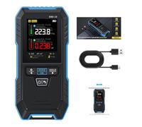 Zoegneer ERD-10 4-in-1 EMF Radiation Detector Electric Magnetic Field Strength Meter Temperature Monitor 2.4 Inch Color Display Type-C Charging