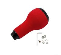 Zoegneer Fishing Reel Handle Knob Grip with EVA and Rubber Cork for DAIWA Series Reels Including FORSTELLA, TWINPOWER, and for VANFORD Supporting Easy Replacement (1set red)