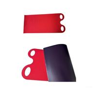 Zoegneer Flexible Roll Up Snow Sled for Kids and Adults Lightweight Portable PE Ski Board 92cm Red for Winter Outdoor Fun(purple backing)