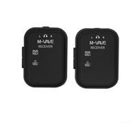 Zoegneer For M-VAVE WP-12 Wireless Audio Transmitter Receiver System With 2.4GHz Digital Audio Transmission 30M Range Built-in Battery For Studio Recording