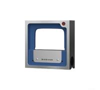 Zoegneer Frame Type High Level Ruler Industrial Cast Iron Measuring Tool 0.02mm per Meter Accuracy Large Bubble Tube Clear Reading Window V Shaped Base for Cylindrical a(Accuracy 0.05 mm/m)