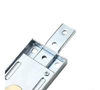 Zoegneer Garage Door Lock Round Brass Cylinder Dual Side Key Operation Secure Bolt Locking Easy Installation Standard Fixing Holes For Garage Doors Includes Two Nickel Plated Bras