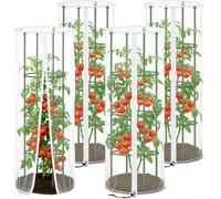 Zoegneer Garden Bird Netting Cover Round Tomato Cage Plant Cover with Zipper and Drawstring Nylon Mesh Protective Greenhouse Cold Frame Shelter for Outdoor Vegetable and Fruit (4pcs)
