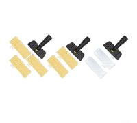 Zoegneer Hand Brush and Steam Cloths Kit For Karcher SC1 SC2 SC3 SC4 SC5 Steam Cleaners for Tile Hardwood Floor Deep Cleaning Multi Tool Set with Yellow Handheld Scrubber(C)