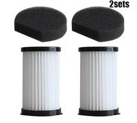 Zoegneer Handheld Vacuum Cleaner Replacement Filter Set High Density White 2 Pack for PC P009E Dust Dirt Ash Sawdust Wood Chips Fine Powders Easy to Install