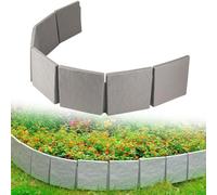 Zoegneer Imitation Stone Three-dimensional Fence Plastic Garden Decoration Retaining Wall Outdoor Partition Gardening Splicing Fence Small Fence