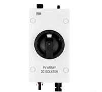 Zoegneer IP66 32A 1000V DC Isolator Switch, 2P/4P PV Quick Disconnect with Solar Connector, Waterproof Flame Retardant Breaker for Home RV Boat Grid-Tied Commercial Systems(2P)