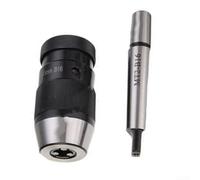 Zoegneer Keyless Self-Tightening Drill Chuck Set B16 1-16mm with MT2-B16 for Arbor Lathe Drilling Drill Chuck for Lathe Milling Machine Boring Electric Hand Tools Metal