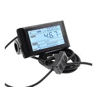 Zoegneer LCD Display Speed Regulating Instrument Ebike Display 7Pin NO.2protocol SW900 For 24V/36V/48V Electric Bicycle ABS Shell Clear Monitor Vehicle Data