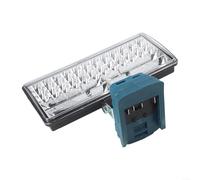 Zoegneer LED Work Light Electric Torch Flashlight with High and Low Beam Switch, 84 LEDs, Wireless Design for Bosch Li-ion Battery, ABS Material, 8 Inch Size for Workshop, Study,(B)