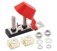 Zoegneer M8 Terminal Mount Battery Fuse Block Kit Car Fuse Base 58V Waterproof Distribution Block With Terminal For Car RV Boat Marine(150A)