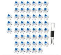 Zoegneer Mechanical Keyboard Tactile Switches with Transparent Housing for Visual Appeal and Functional LED Integration (35PCS)